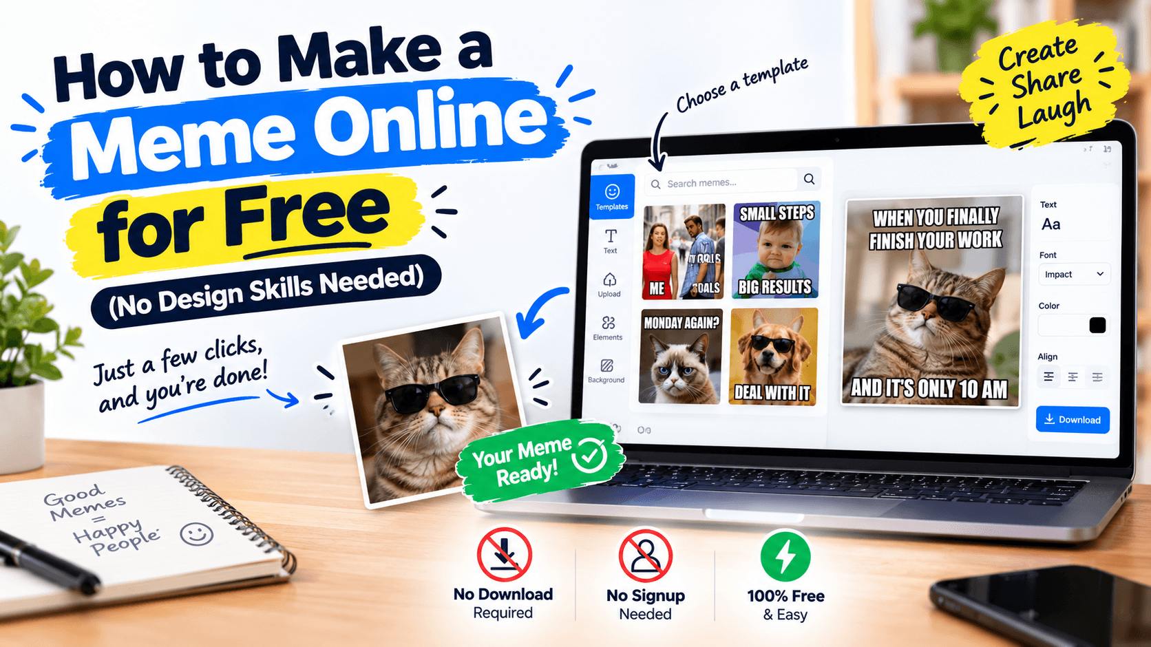 How to Make a Meme Online for Free (No Design Skills Needed)
